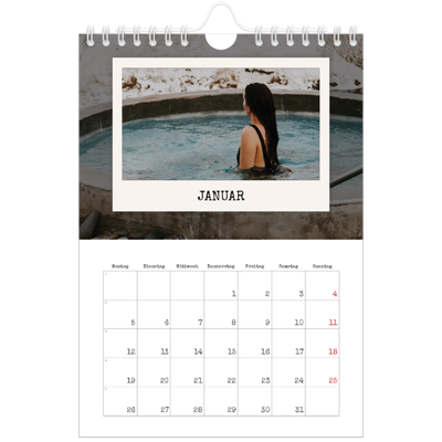 Fotokalender A5 — Die Porträtaufnahme [Januar]