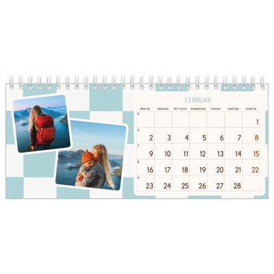 Tischkalender — Retro-Muster [Februar]