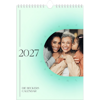 Fotokalender A4 (20 x 30 cm) — Astrologie Farbverlauf [deckblatt]