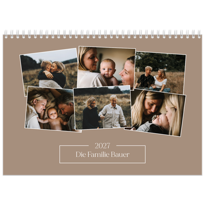 Fotokalender A4 doppelt (30 x 40 cm) — Gebastelte Momente [deckblatt]