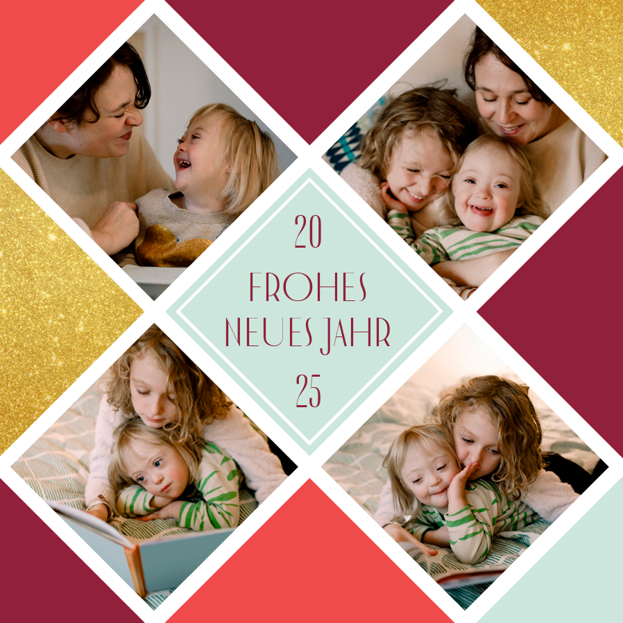 Fotokarten — Neujahrsglitter