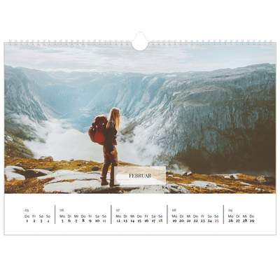 Fotokalender A3 — Klassischer Kalender [Februar]