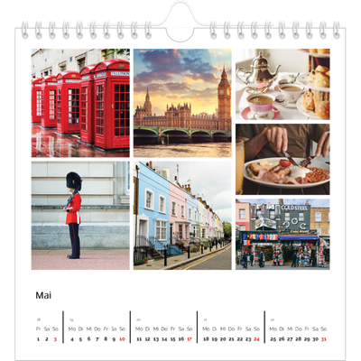 Jahreskalender Quadratisch — Kollage [deckblatt]