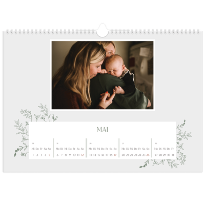 Fotokalender A3 — Zart geblümt [deckblatt]