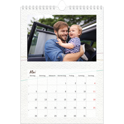 Fotokalender A4 (20 x 30 cm) — Geschenkpapier blumig [deckblatt]
