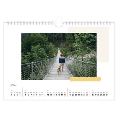 Fotokalender A4 — Sanfte Farbtöne [Mai]