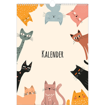 A3 Jahreskalender — Katzen und Kritzeleien [deckblatt]