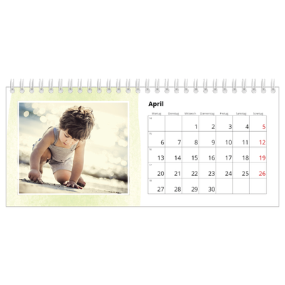 Tischkalender — Wasserfarben Hintergründe [April]