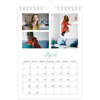 Fotokalender A5 — Hallo Welt [April]