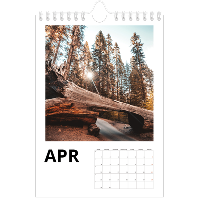 Fotokalender A5 — Weißer Rahmen [April]