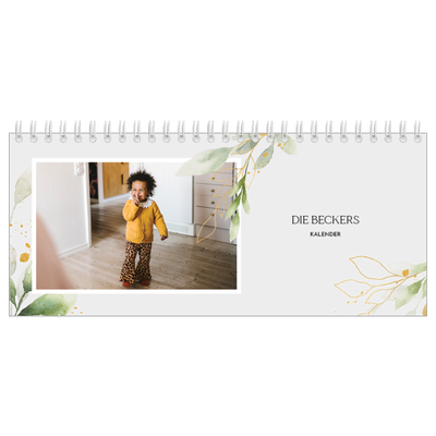 Tischkalender — Floraler Akzent [deckblatt]