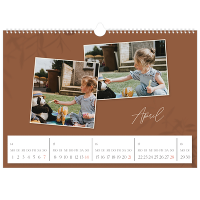 Fotokalender A3 — Warme Erdtöne [April]