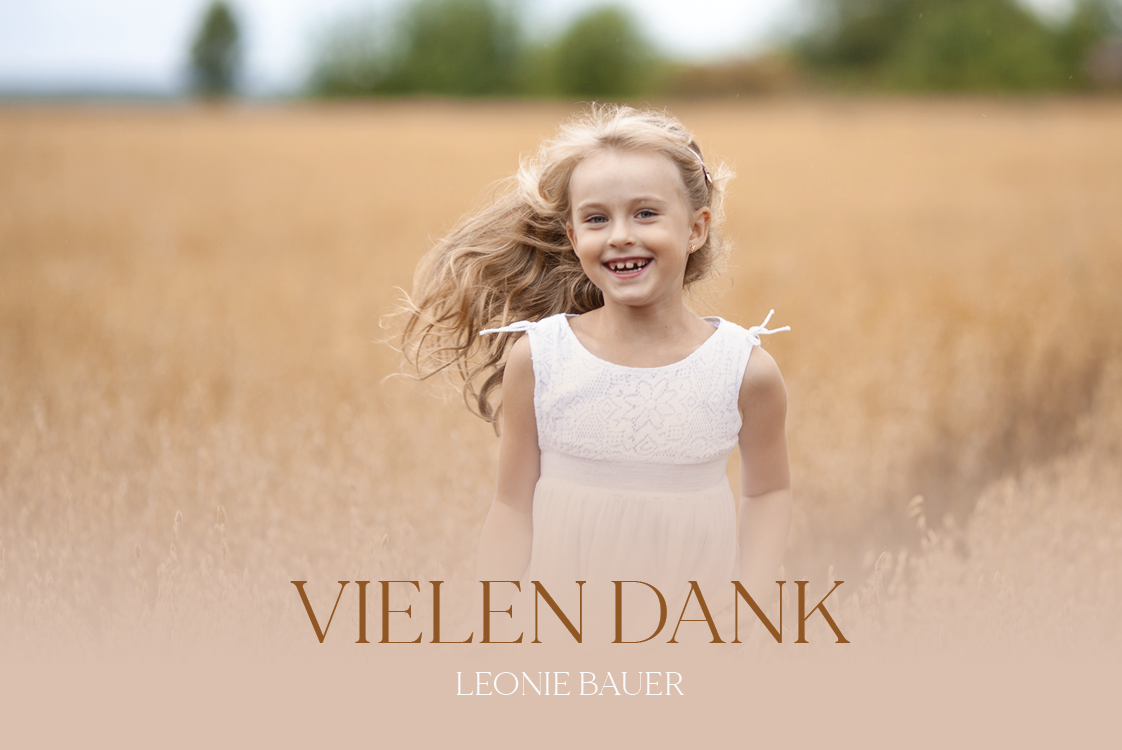 Dankeskarten — Elegantes Taupe