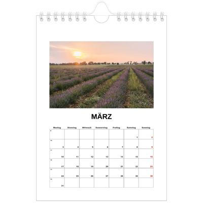 Fotokalender A5 — Schlichtes Foto [Marsch]