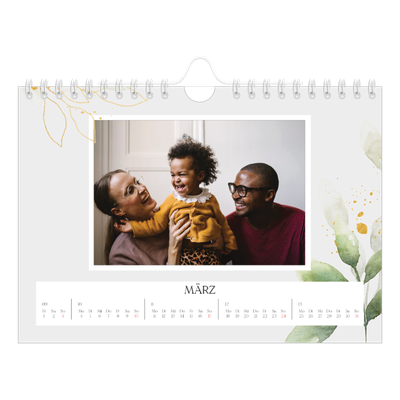 Fotokalender A5 — Floraler Akzent [Marsch]