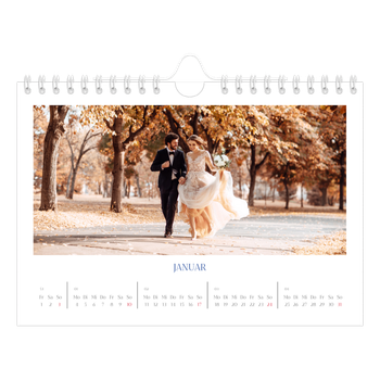 Fotokalender A5 — Kobalt Klassik