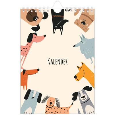 Fotokalender A5 — Hunde und Kritzeleien [deckblatt]
