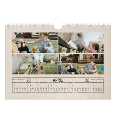 Fotokalender A5 — Stempeleffekt [April]