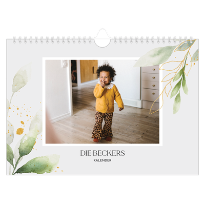 Fotokalender A4 — Floraler Akzent [deckblatt]