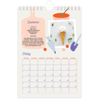 Fotokalender A5 — Ein Jahr in Rezepten [Marsch]