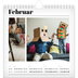 Jahreskalender Quadratisch — Zeitschriften-Stil [Februar]
