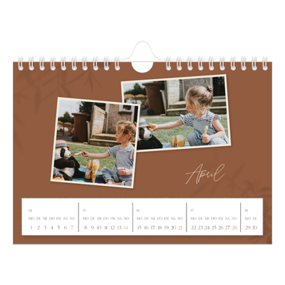 Fotokalender A5 — Warme Erdtöne [April]