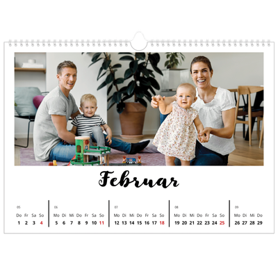 Fotokalender A3 — Handgeschrieben [Februar]