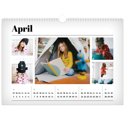 Fotokalender A3 — Zeitschriften-Stil [April]