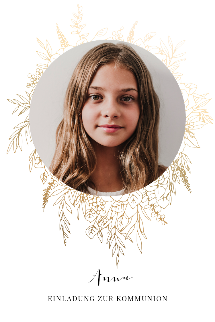 Einladungskarten — Blumenverzierung