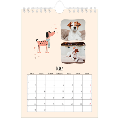 Fotokalender A5 — Hunde und Kritzeleien [Marsch]