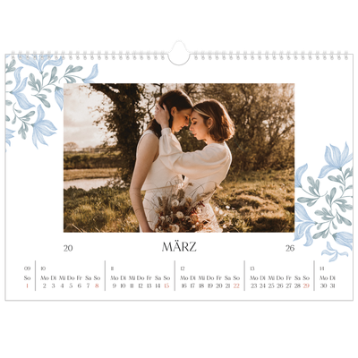 Fotokalender A3 — Elegante Blumen [Marsch]