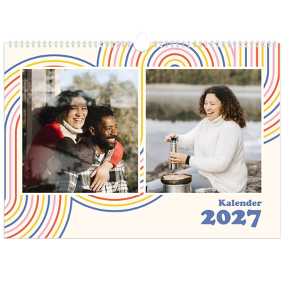 Fotokalender A3 — Retro-Streifen [deckblatt]