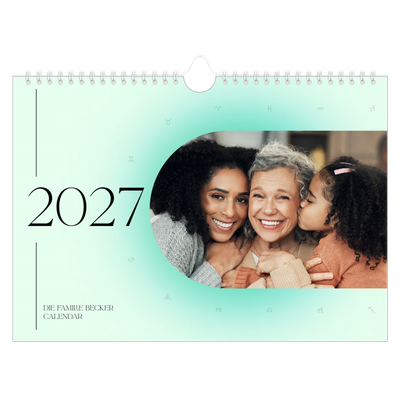 Fotokalender A4 — Astrologie Farbverlauf [deckblatt]