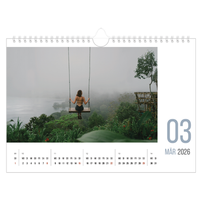 Fotokalender A4 — Monatszahlen [Marsch]