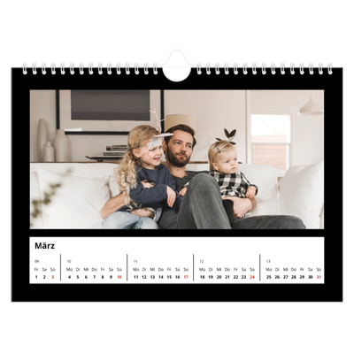 Fotokalender A4 — Black margin [Marsch]