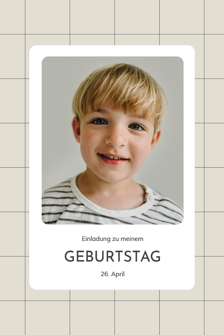 Einladungskarten — Einfache Quadrate