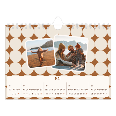 Fotokalender A5 — Retro-Muster [deckblatt]
