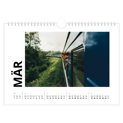Fotokalender A4 — Weißer Rahmen [Marsch]