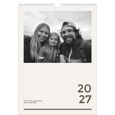 A3 Jahreskalender — Modern und kräftig [deckblatt]