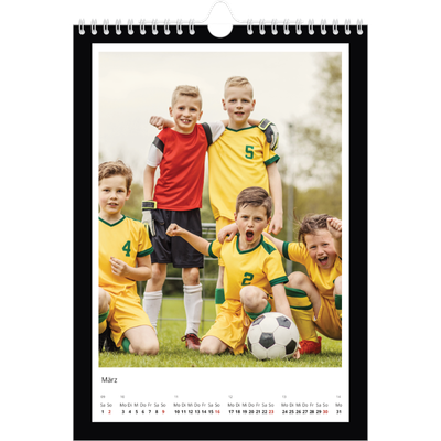 Fotokalender A4 (20 x 30 cm) — Schwarzer Rahmen [Marsch]