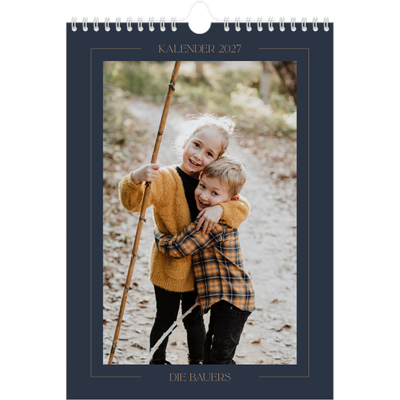 Fotokalender A4 (20 x 30 cm) — Preußisch Blau [deckblatt]