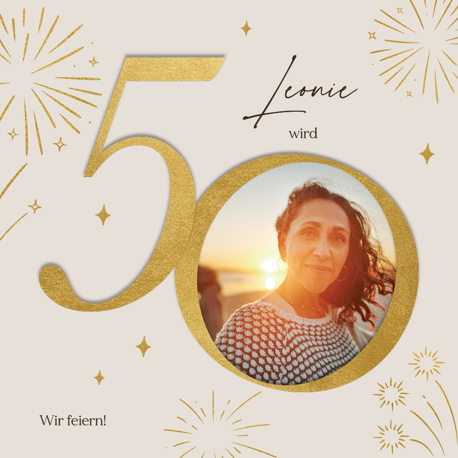 Einladungskarten — Funkelnde Jahre