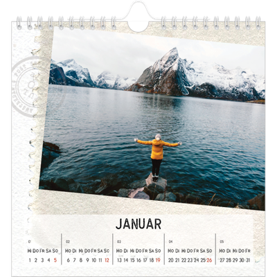 Jahreskalender Quadratisch — Parts unknown [Januar]