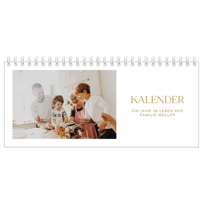 Tischkalender — Großer goldener Text [deckblatt]