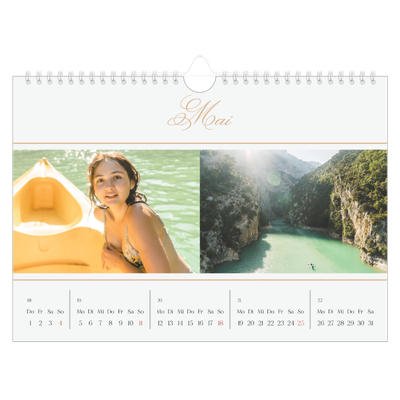 Fotokalender A4 — Goldschrift Banner [deckblatt]