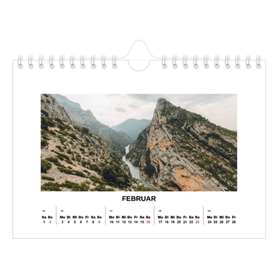 Fotokalender A5 — Schlichtes Foto [Februar]