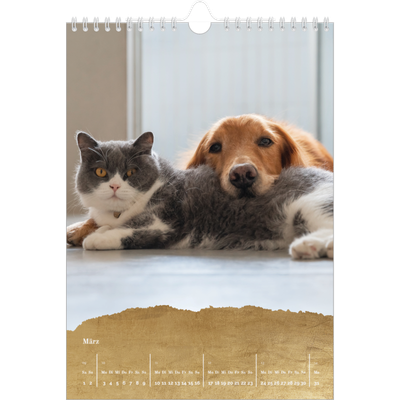 Fotokalender A4 (20 x 30 cm) — Classic Gold [Marsch]