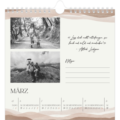 Jahreskalender Quadratisch — Positive Zitate [Marsch]