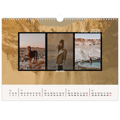 Fotokalender A3 — Wanderlust [deckblatt]