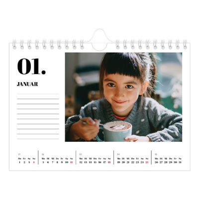 Fotokalender A5 — Serif und Momente [Januar]